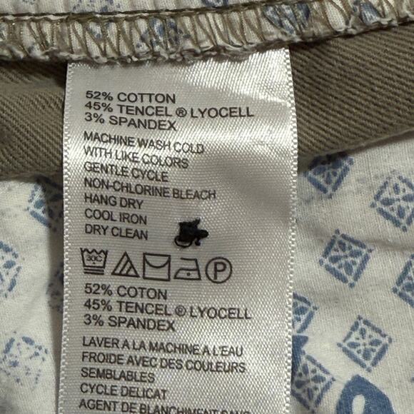 Tommy Bahama Shorts Mens 34 Chino Olive Green Golf Cotton Lyocell Stretch - Picture 7 of 8